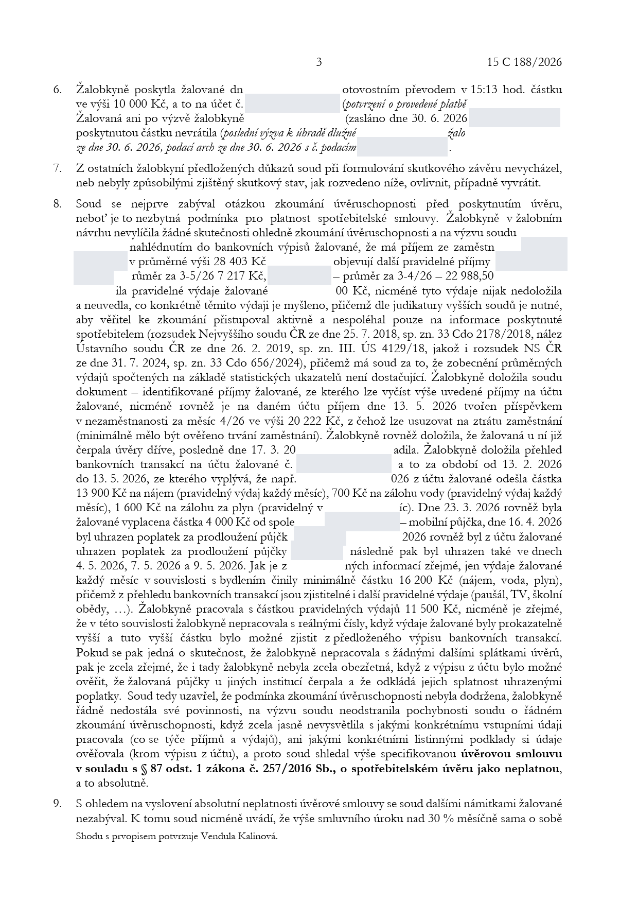 Anonymizované soudní rozhodnutí, strana 3 z 4